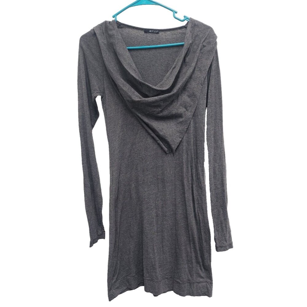 LAmade Womens Mini Dress Small Gray Cowl Neck Long Sleeve Capsule Minimalist